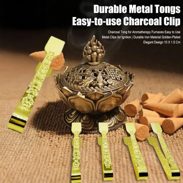 “GoldGrip – Vintage Charcoal Tongs”