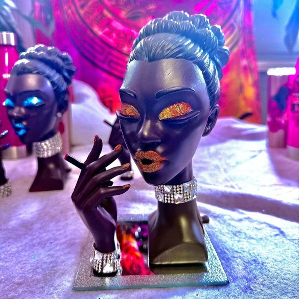 “AromaMuse – Black Goddess Incense Holder”